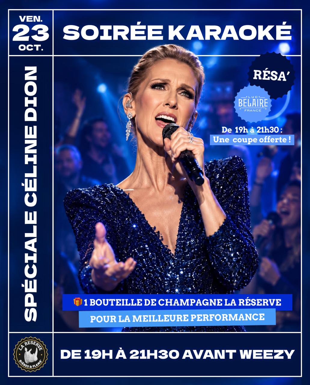 Soirée karaoké spécial Céline Dion